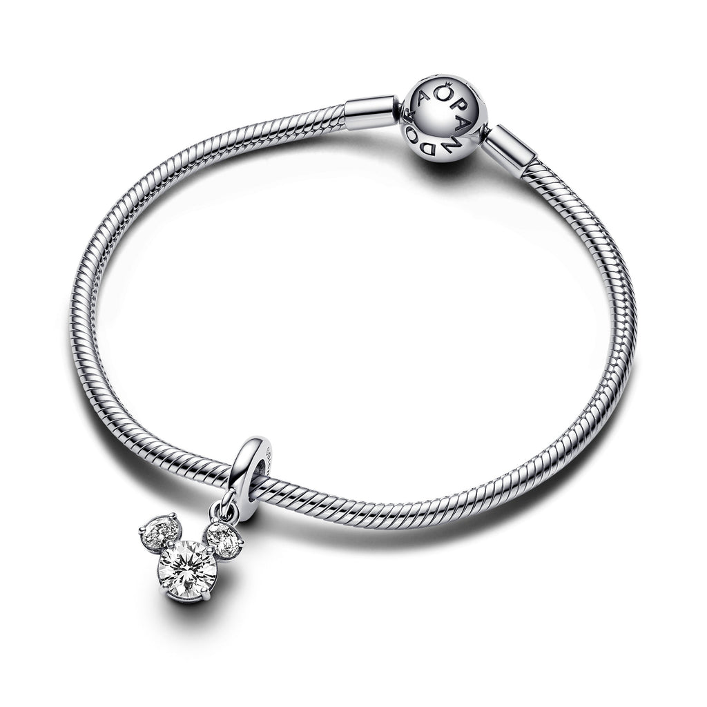 Disney Mickey Mouse Sparkling Head Silhouette Dangle Charm