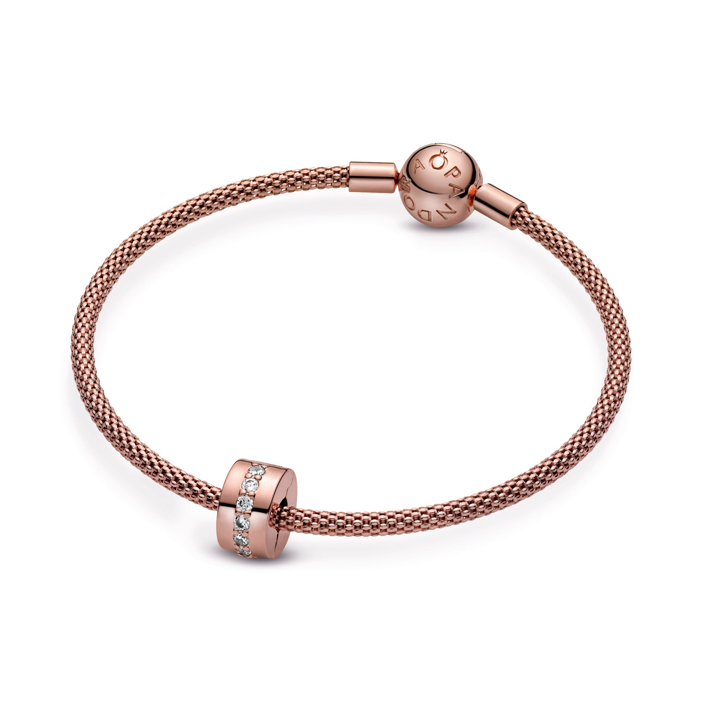 Sparkling Row Spacer Charm