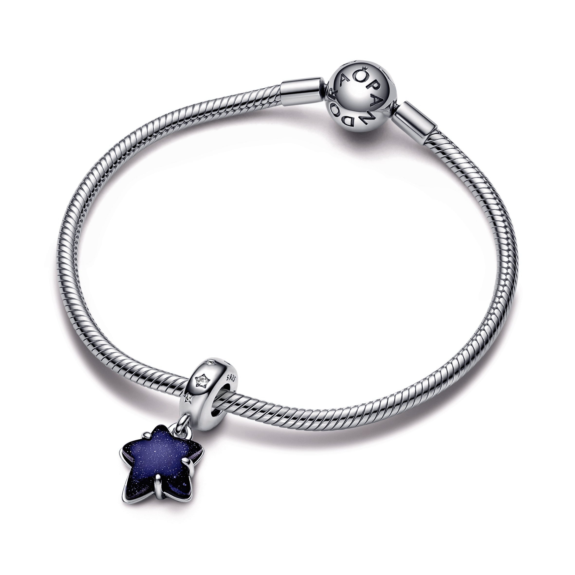 Celestial Galaxy Star Murano Dangle Charm