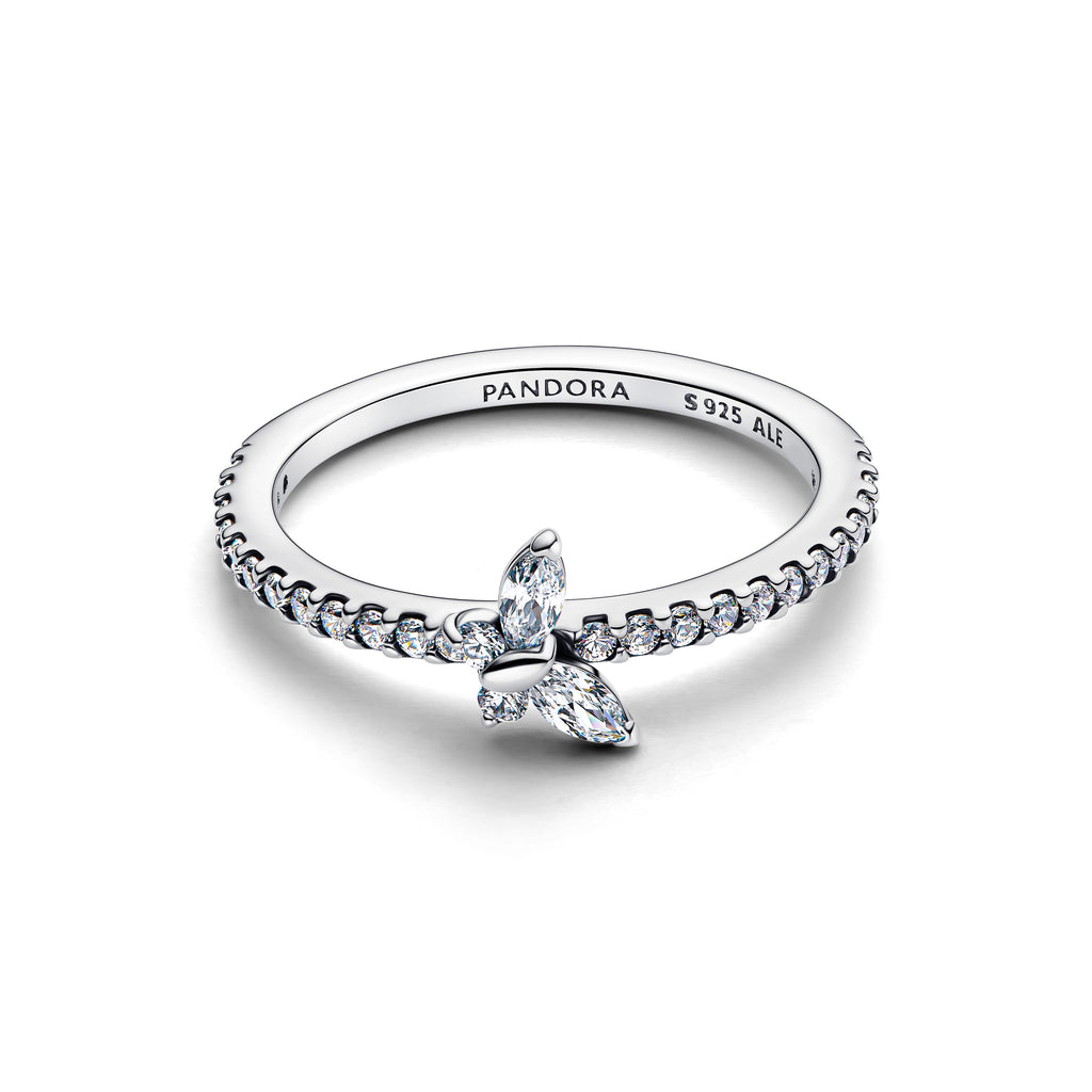 Sparkling Butterfly Ring
