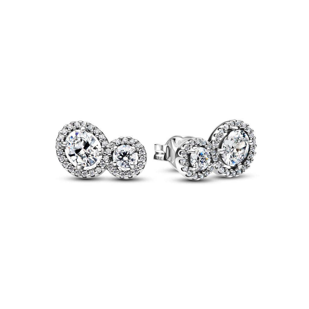 Embracing Halo Stud Earrings