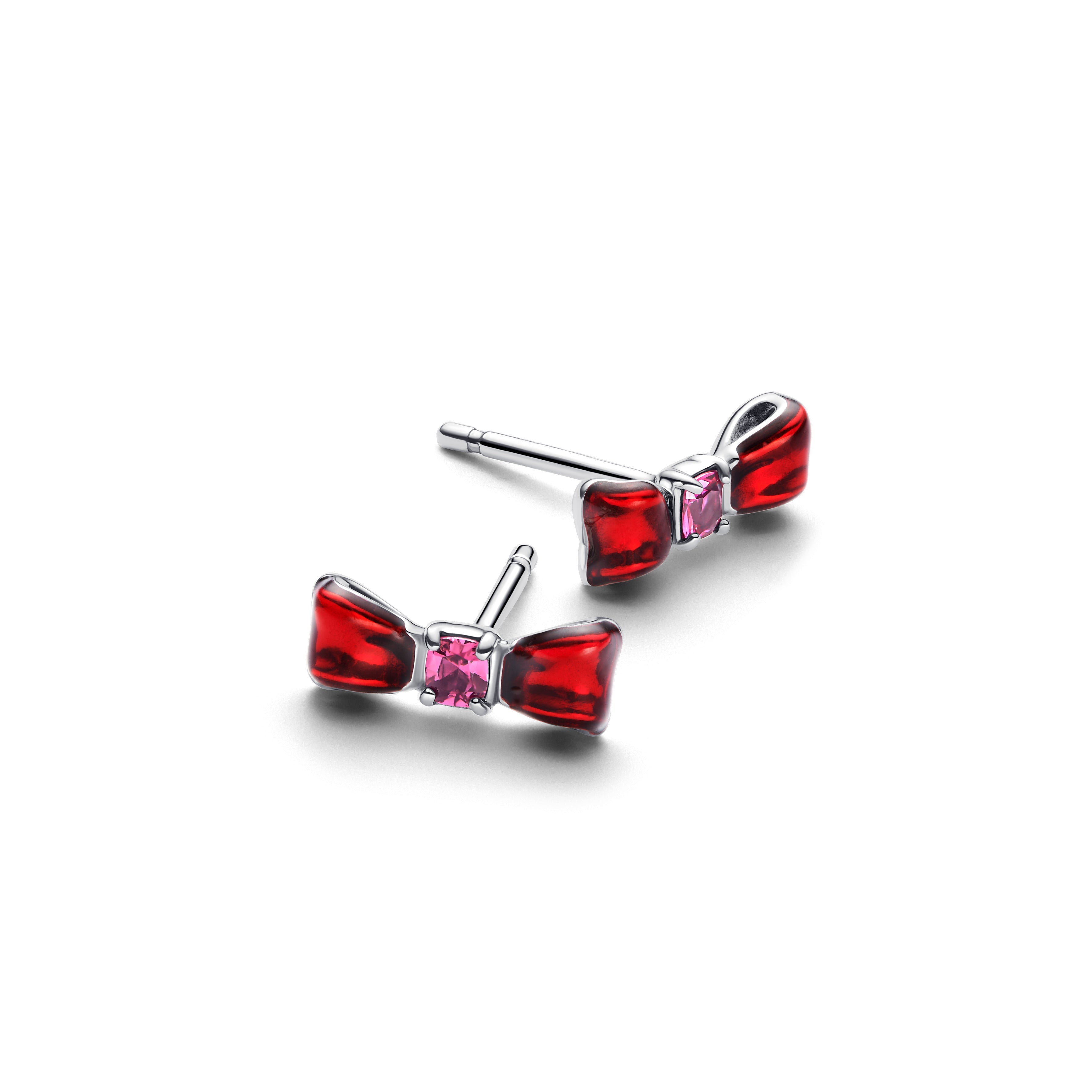 Disney Snow White Bow Stud Earrings