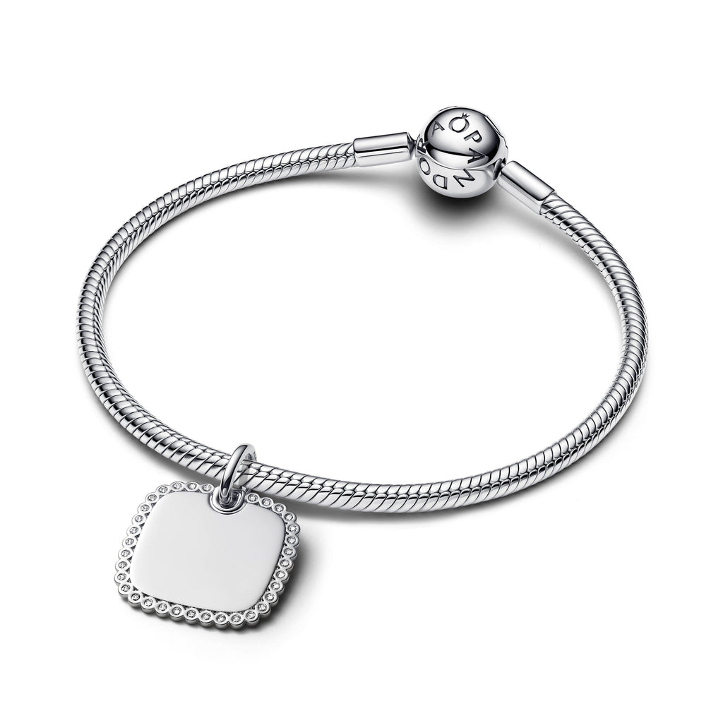 Engravable Square Tag Pendant