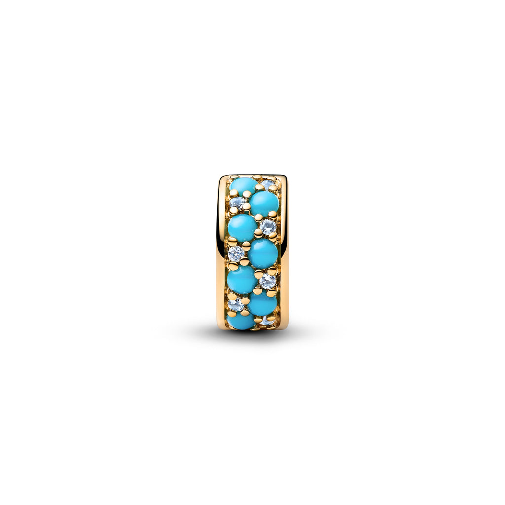 Aqua Blue Clip Charm