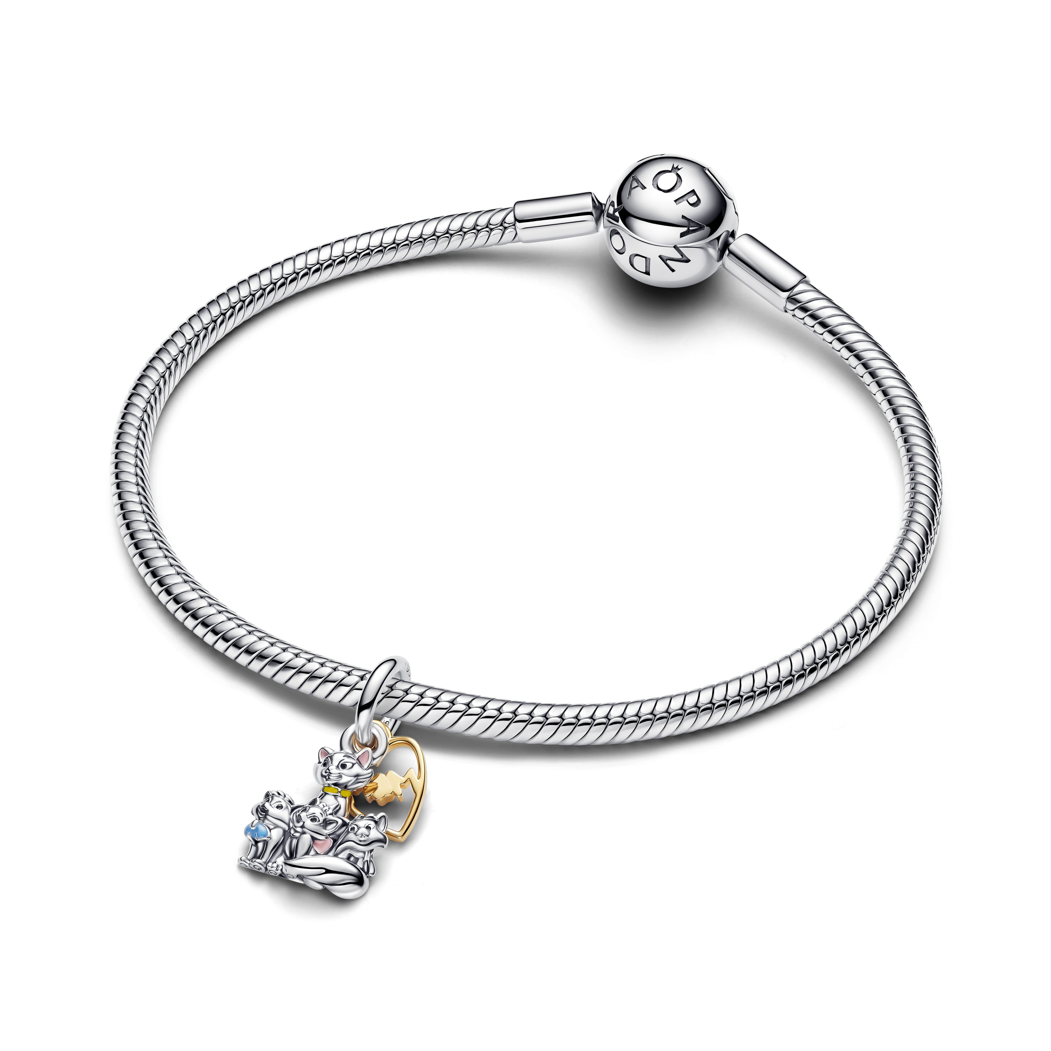 Disney Aristocats Duchess & Kittens Dangle Charm