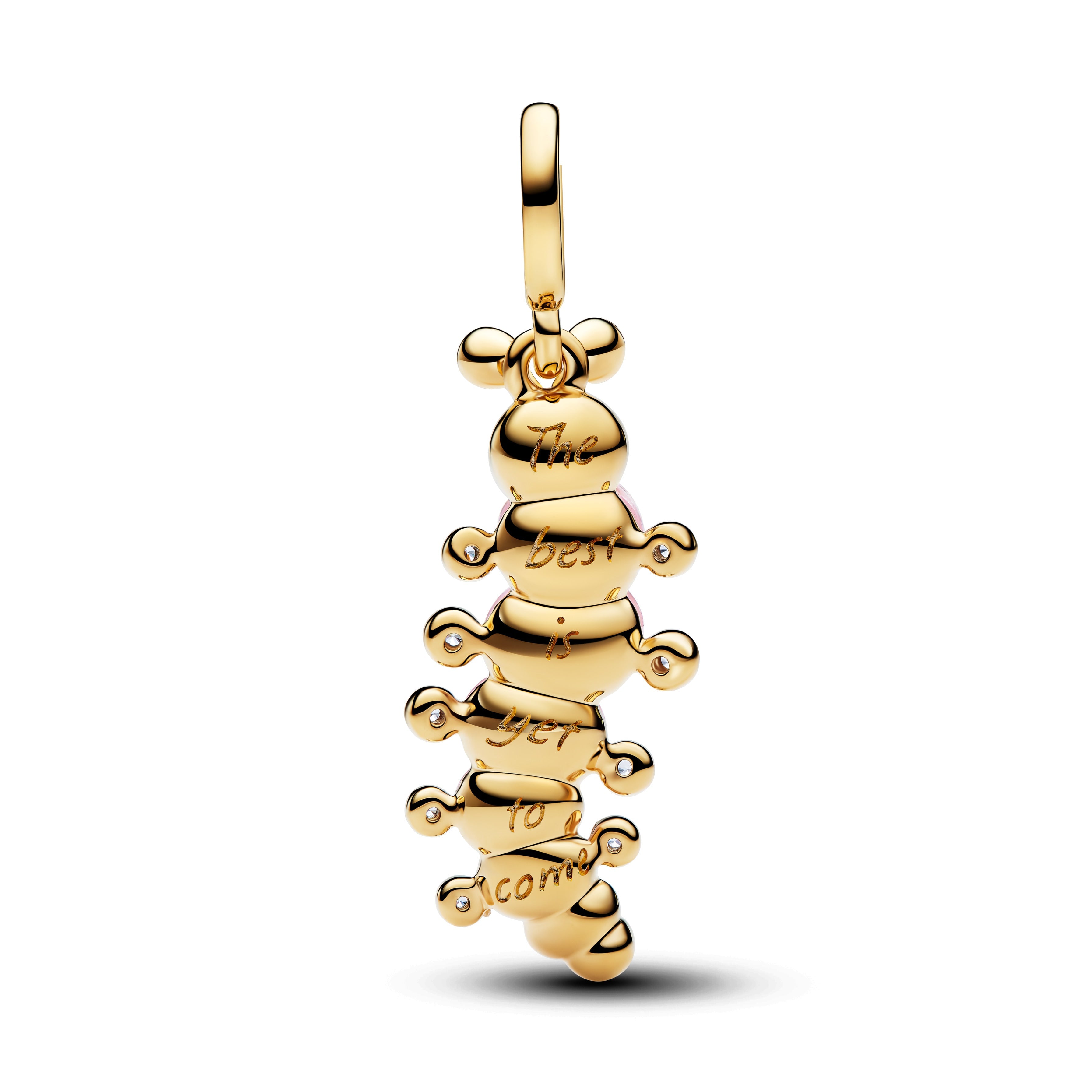 Pink Caterpillar Charm
