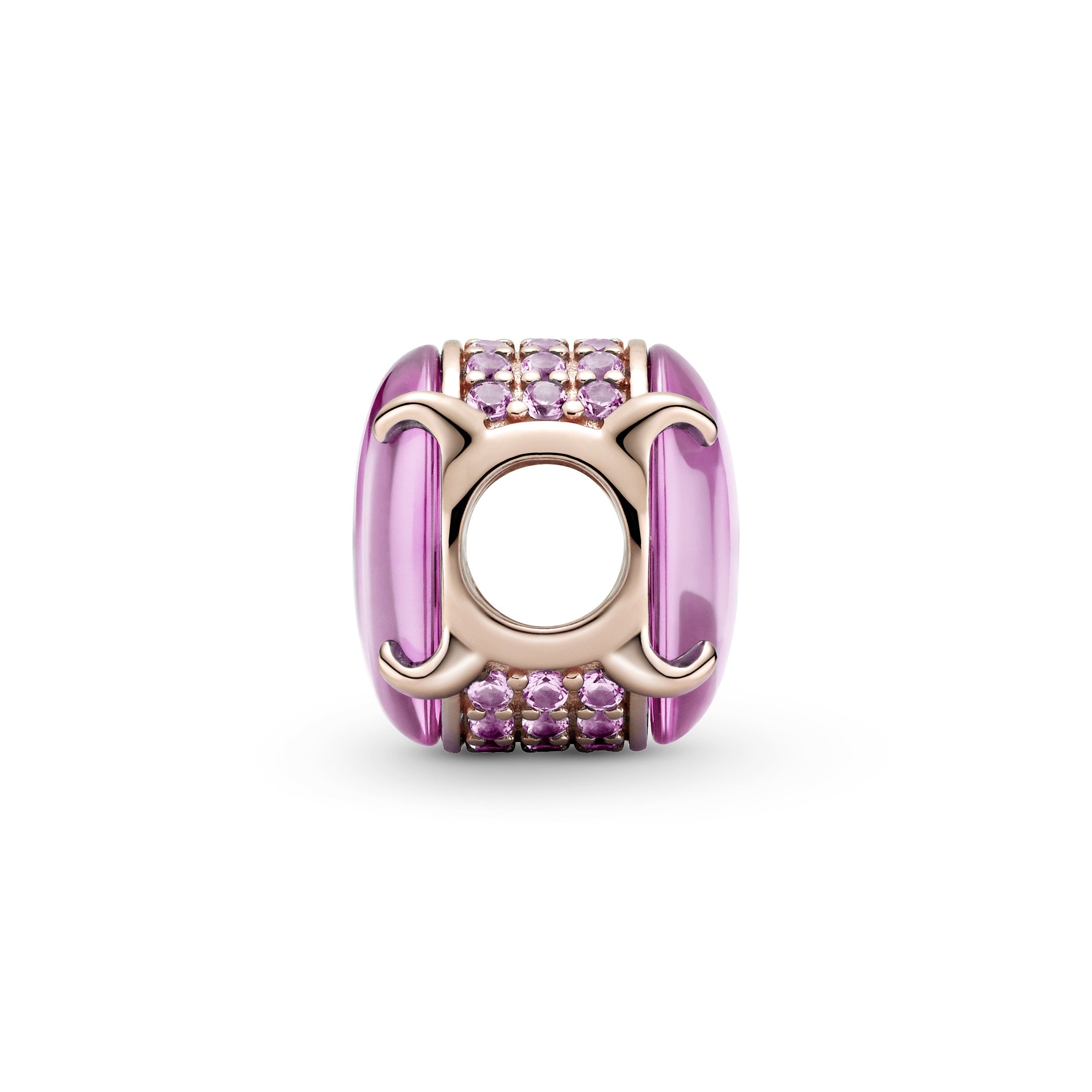 Pink Oval Cabochon Charm