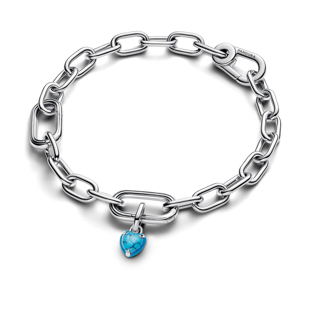 Turquoise-colored Heart Mini Dangle Charm